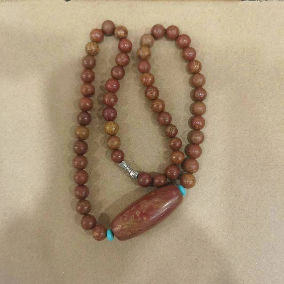 泗水砭石原石天竺颈链男女同款