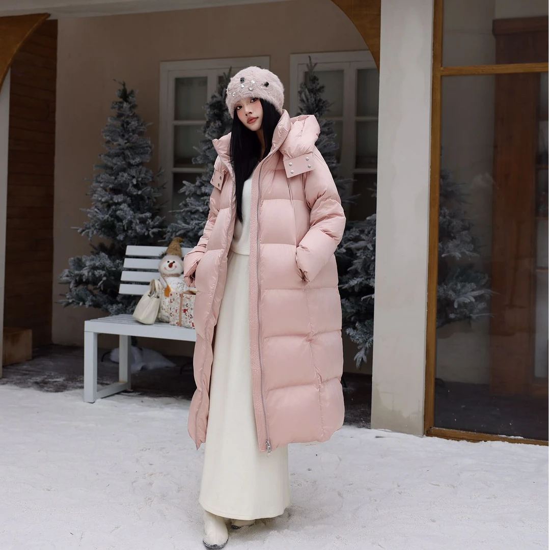 2024新款长款羽绒潮流时尚百搭韩版秋冬保暖外套288889