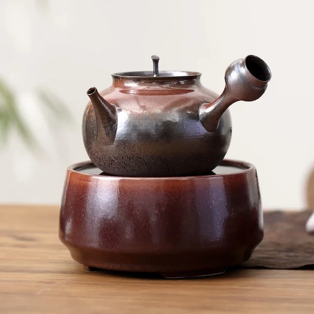 明德园煮茶烧水陶炉陶壶家用小型静音多档送礼茶炉