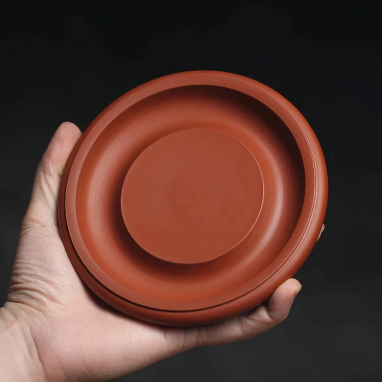 【圆满壶承】朱泥壶垫壶承厚重圆形隔热工夫茶壶茶具