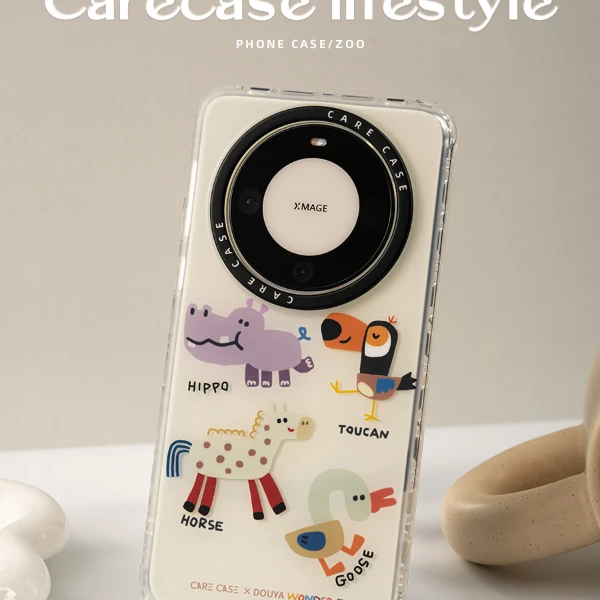 CARECASE 动物园双层印花手机壳 适用于华为Mate 70 60 Pro+ 原创