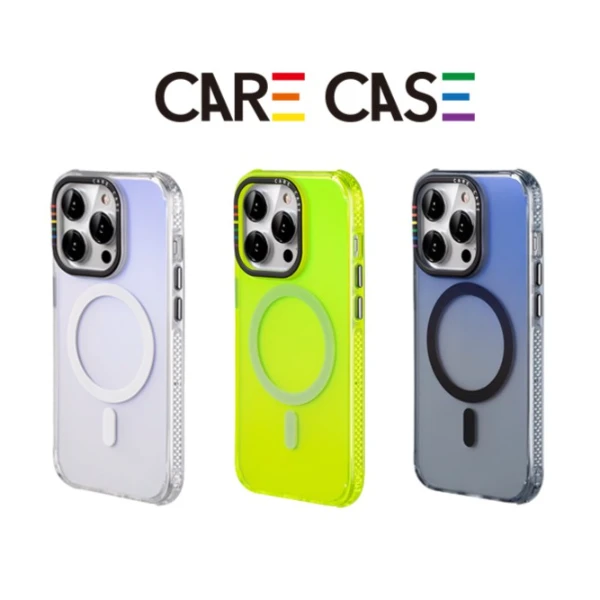 carecase【张嘻嘻】纯色镭射磁吸手机壳