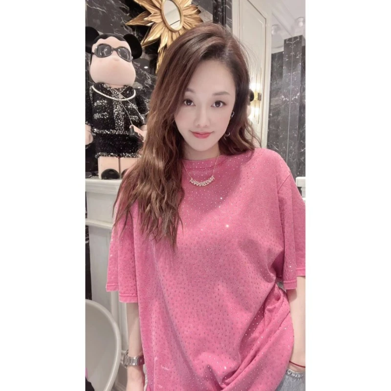 【包嫂】南油半袖女短袖夏2025新重工修身打底衫T恤显瘦ins包嫂