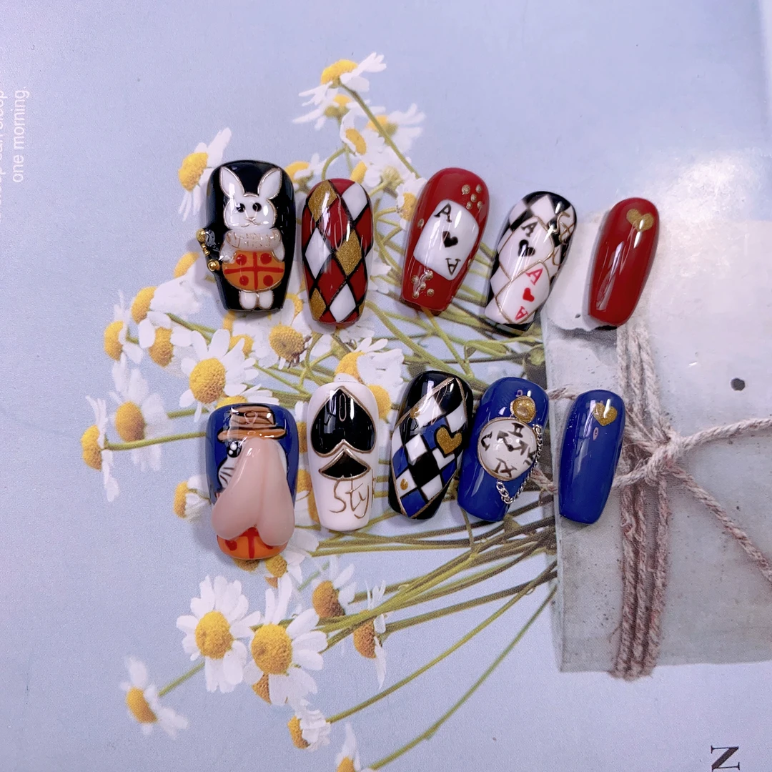 【爱丽丝】小氿纯手绘穿戴甲 不支持七天无理由