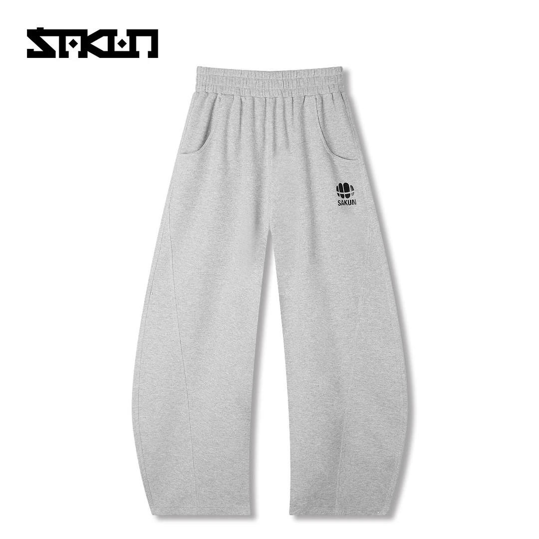 【欧若风】SAKUN潮牌香蕉裤男女同款宽松休闲裤3134-1623390-JS