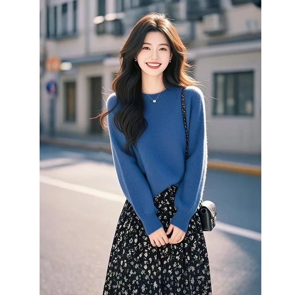 2024新款爆款韩系搭配一整套小香风高级感针织毛衣套装裙女款冬季