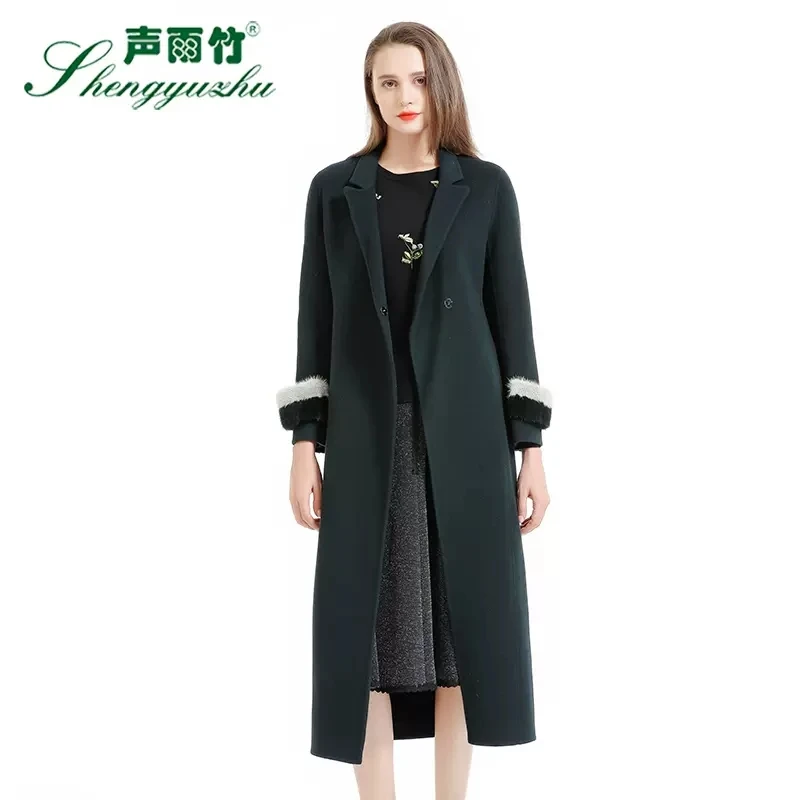 秋冬外套声雨竹秋冬新款时尚修身显瘦中长款秋冬款新款外套大衣