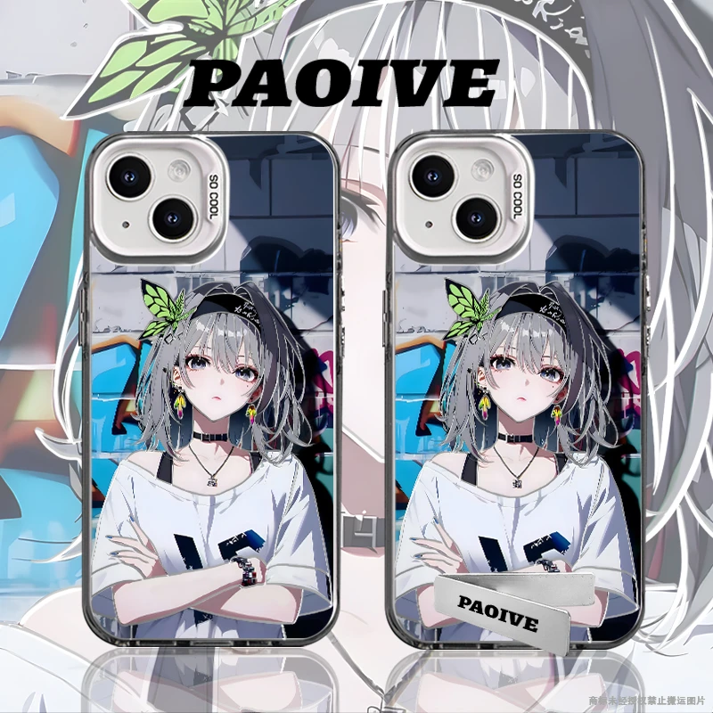 琪亚娜适用于创意潮小众苹果16华为一加oppo小米手机防摔壳Paoive