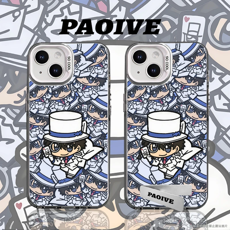 萌版基德适用于创意小众苹果16华为一加oppo小米手机防摔壳Paoive