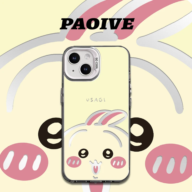 可爱的乌萨奇适用创意动漫可爱苹果华为一加小米手机防摔壳Paoive