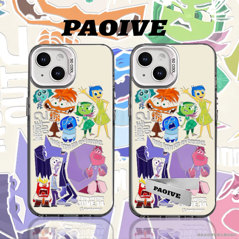 头脑特工队适用创意可爱小众苹果15华为一加小米手机防摔壳Paoive