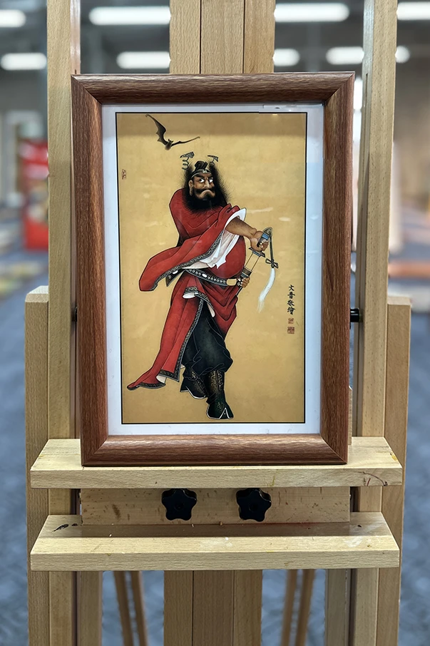 [99钟馗]20x30cm摆台中国风家居装饰画玄关客厅装饰画