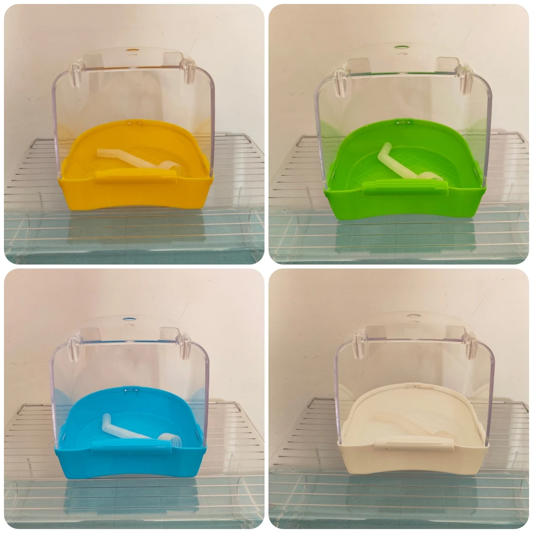 新款小鸟外挂洗澡盆（方笼/圆笼通用）包邮