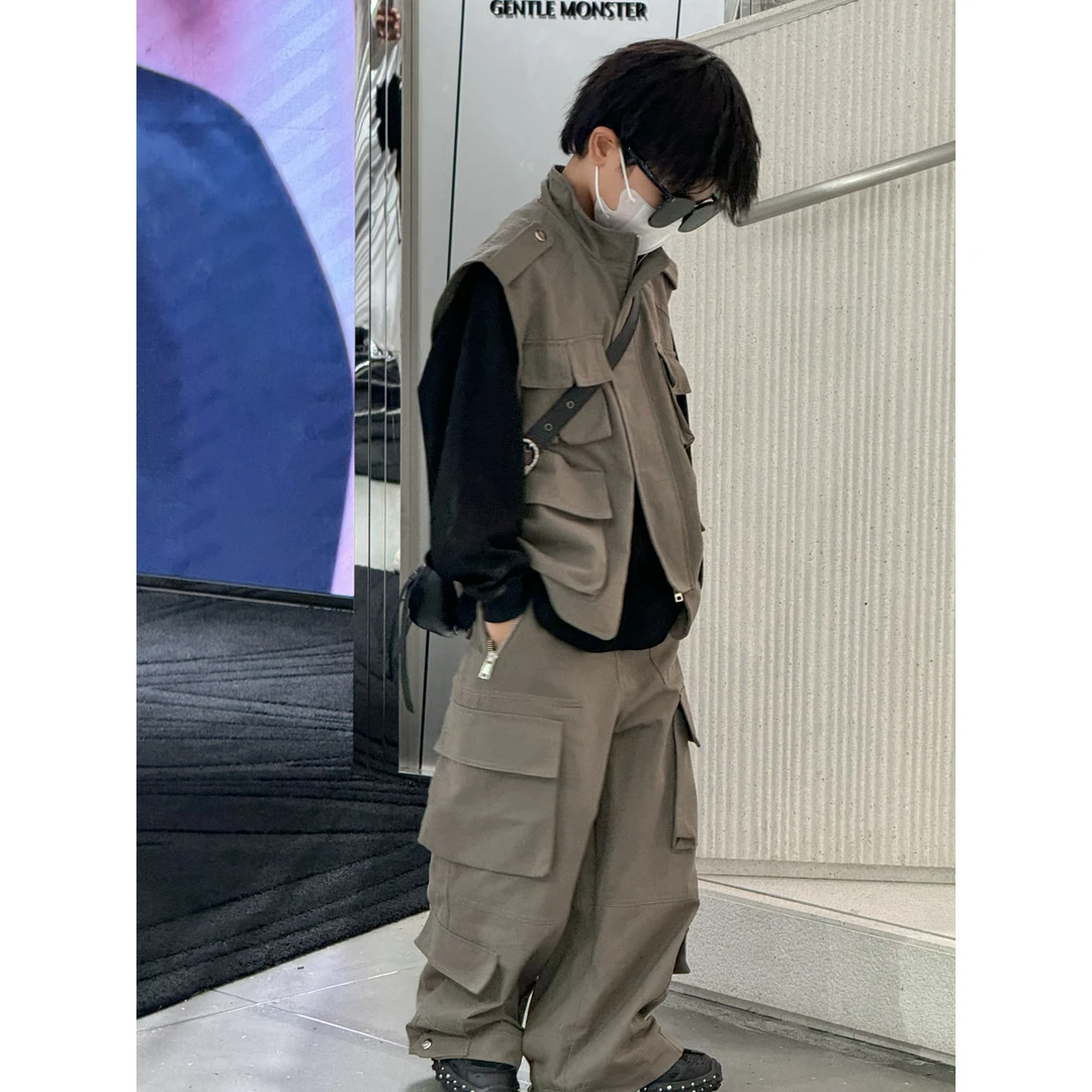 现货THE LUHAN【机能工装】外炸街宽松中大男童套装24331