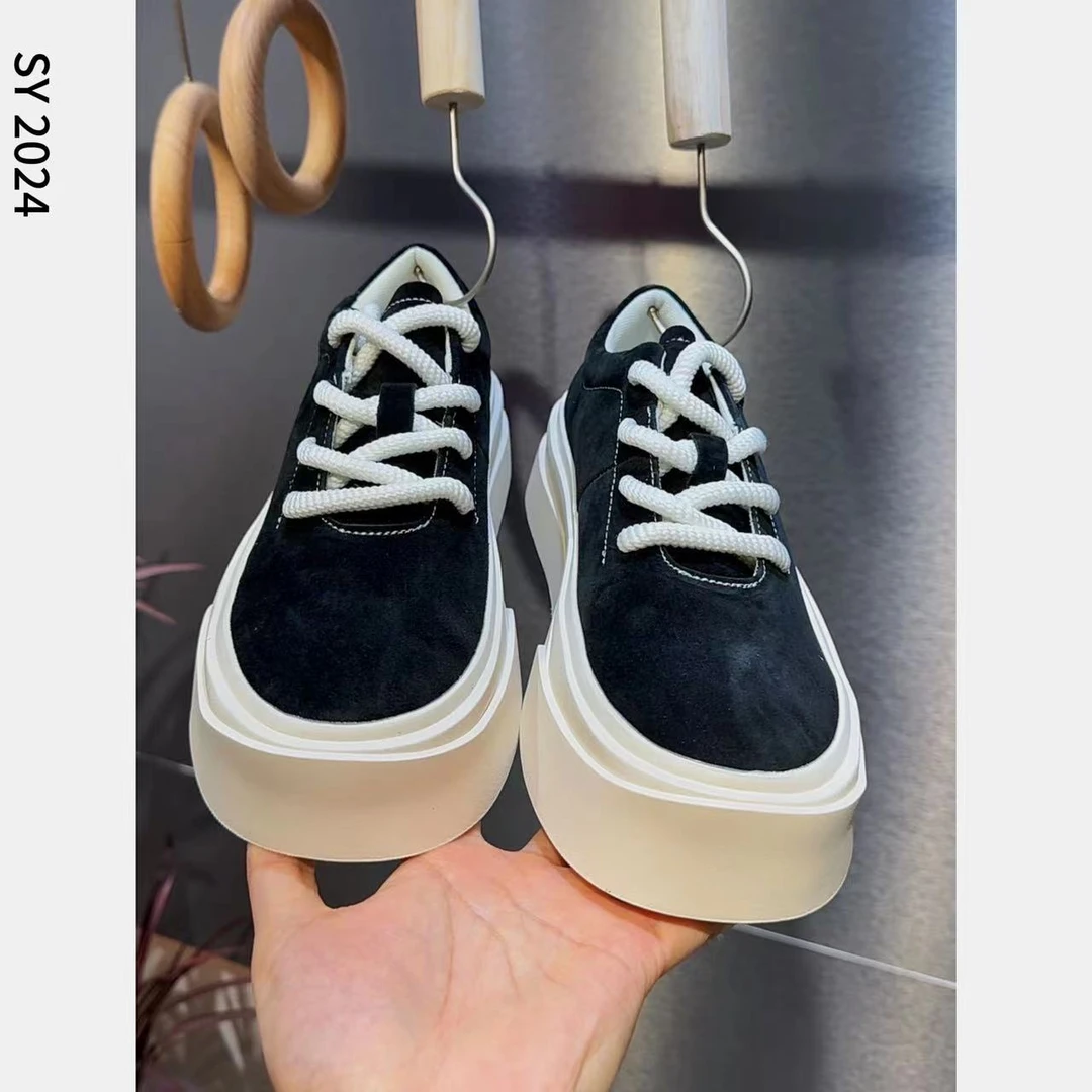 LEO『价格已开』秋季男士时尚潮流百搭休闲厚底板鞋潮鞋系带6329