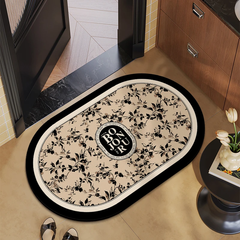 浴室吸水地垫家用软硅藻泥防滑脚垫卫生间厕所门口进门垫速干垫子