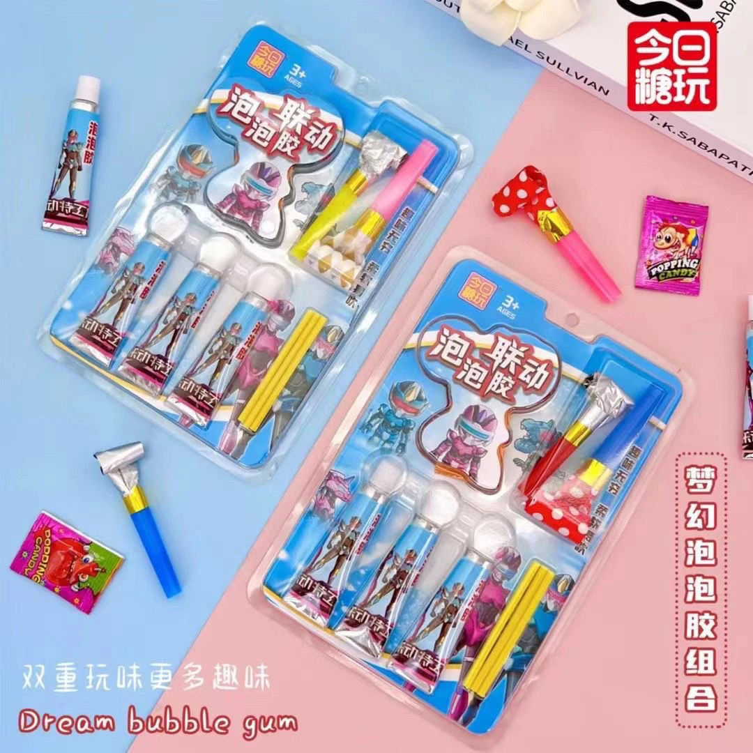 2板联动泡泡胶吹泡泡科学玩具8090怀旧玩具