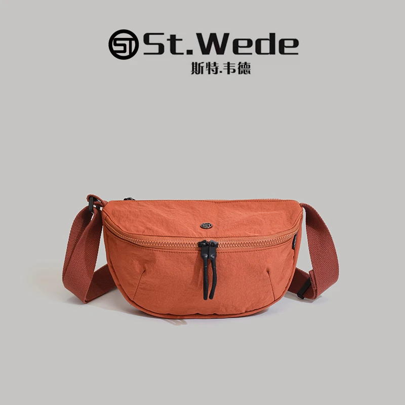 K瑜伽.超轻泡芙棉五用单肩斜挎布包胸包腰包男女通用多隔层防泼水