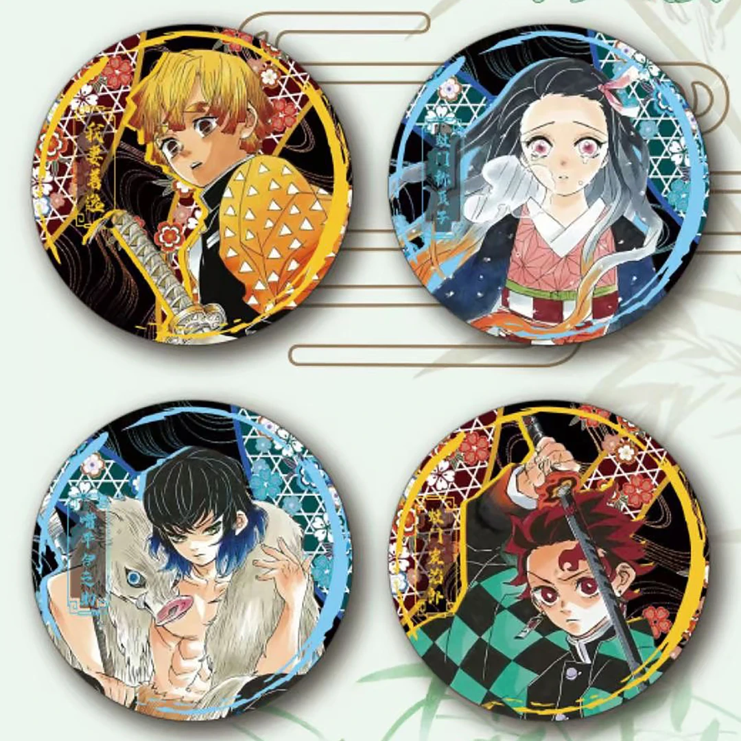 【拆袋】《鬼灭之刃》同人二创细闪吧唧徽章盲盒(代拆)（禾）