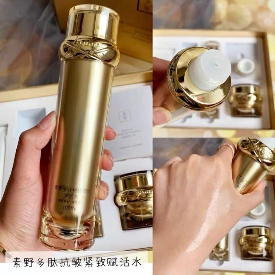素野金多肽爽肤水水素野多肽抗皱紧致赋活水100ml/瓶封塑盒装28年