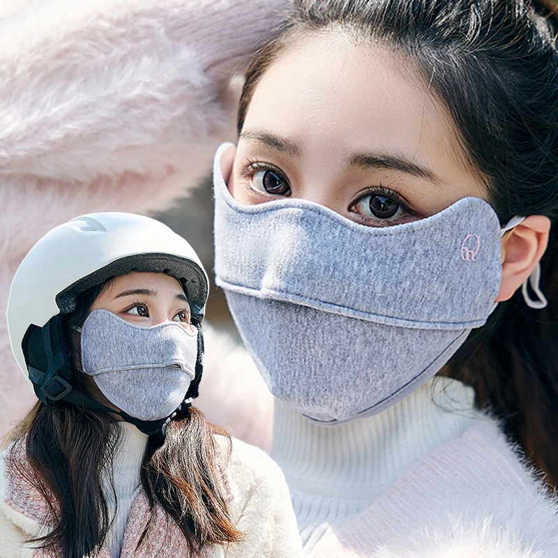 冬季保暖口罩秋冬天加厚女款2023爆款骑车防寒冻护脸骑行防风面罩