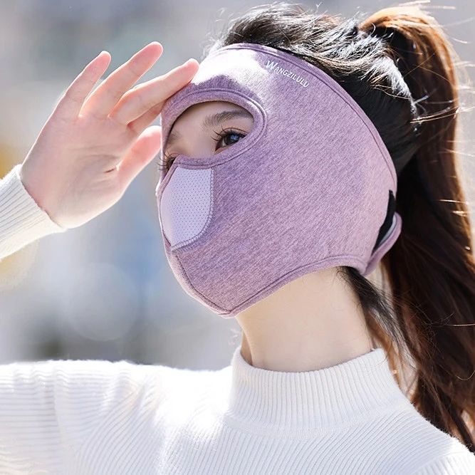 冬季保暖防风面罩骑行头套户外加绒加厚骑车挡风防冻全脸护耳口罩
