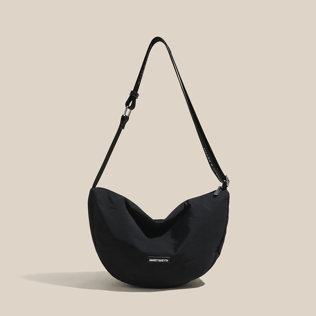 防泼水单肩大包大容量尼龙托特饺子包简约百搭斜挎包轻便休闲女包