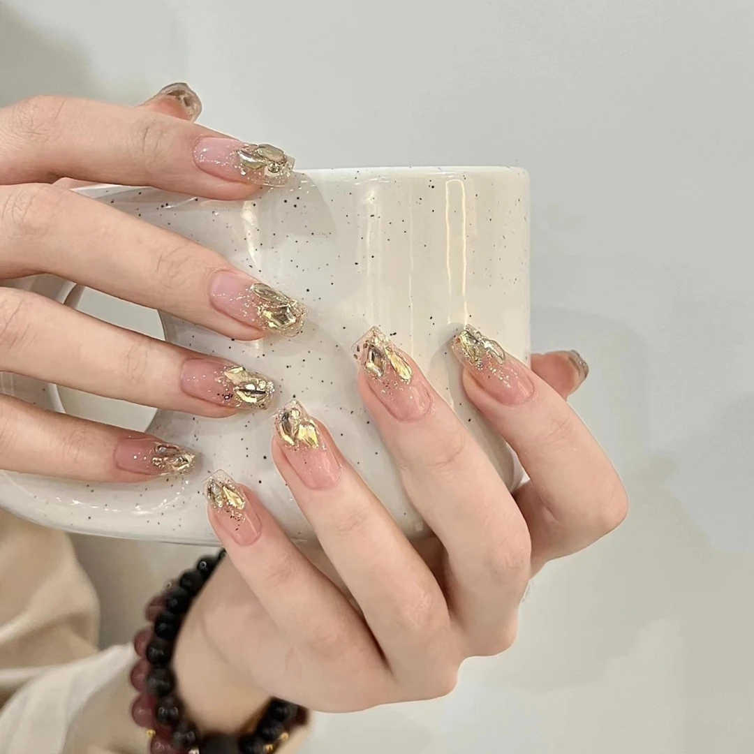 JohonGirls'/琴岛小嫚【香槟碎钻】秋冬香槟钻百搭轻奢手工穿戴加