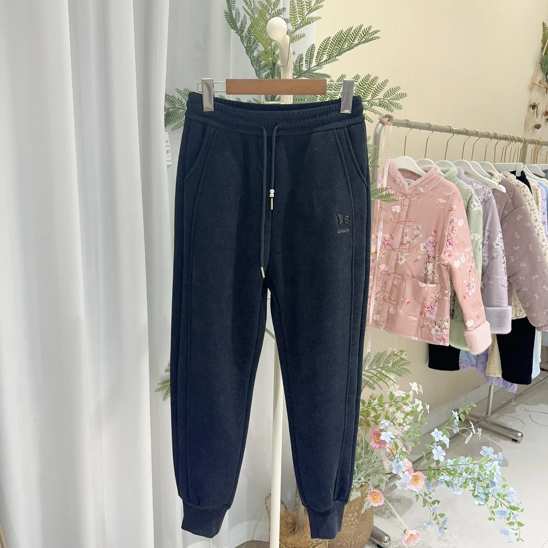 冬款加绒休闲束脚时尚百搭运动裤