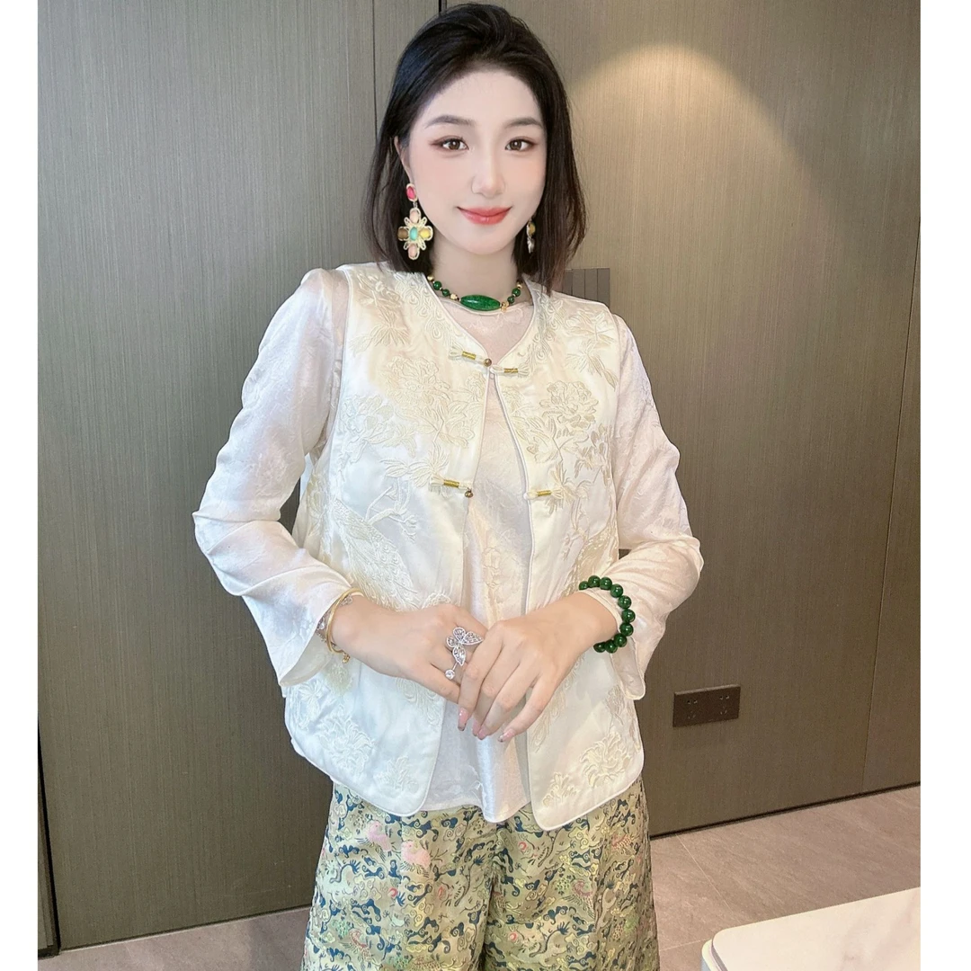 【朝花夕拾】深圳原创设计时尚新中式马甲