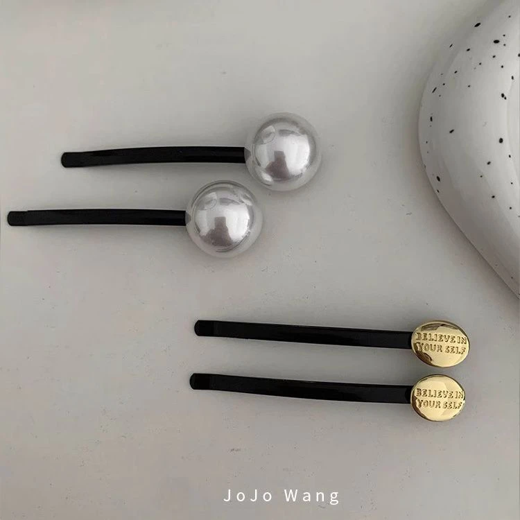 提高精致度~一字夹发夹女刘海夹后脑勺头饰发饰前额边夹顶夹发卡