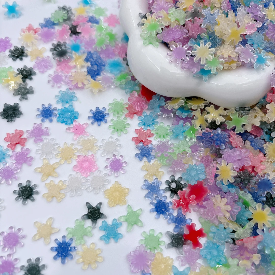 【光变+夜光冰透花】冰透混款色系美甲饰品仙女DIY饰品