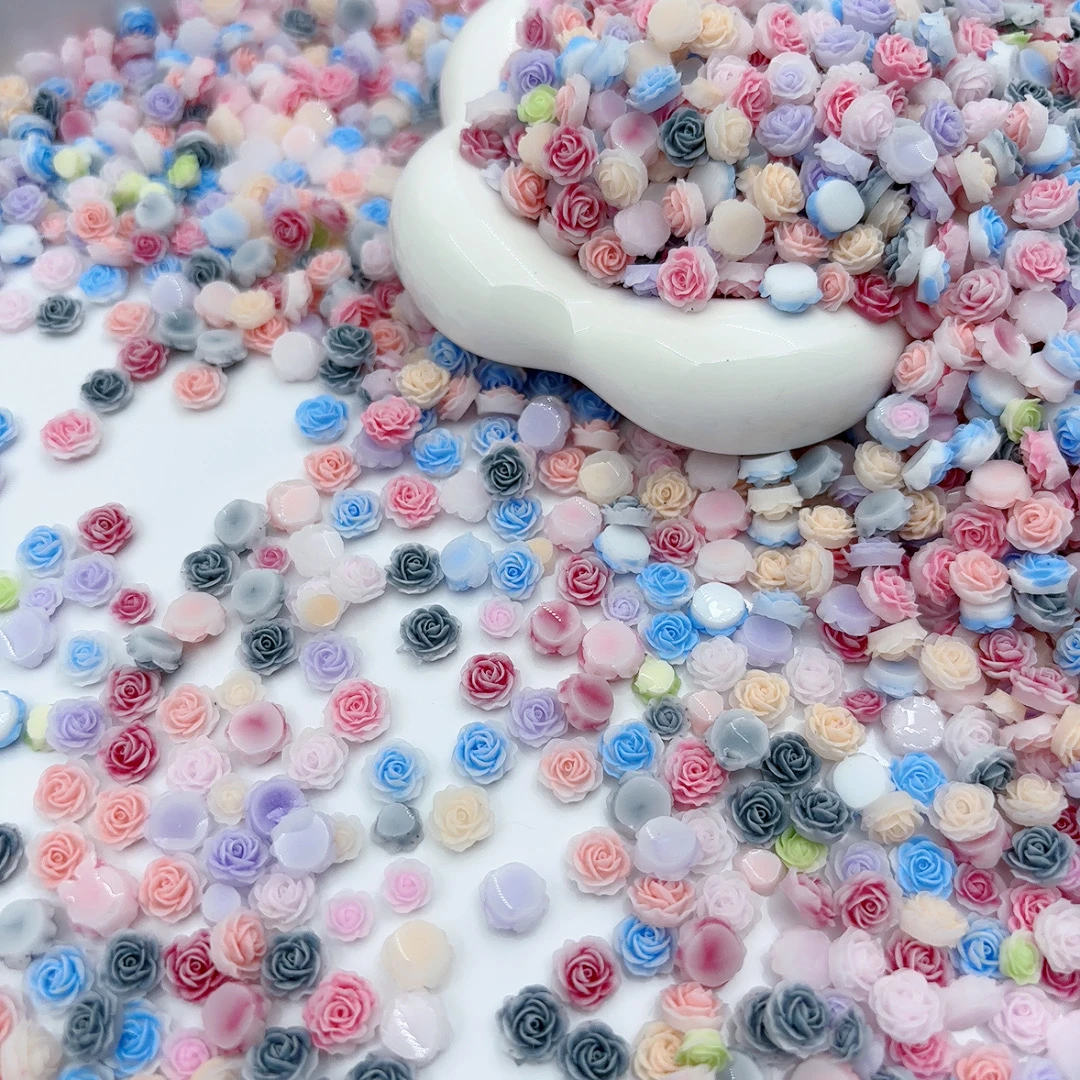 【梦幻花海】夜光仙仙美甲饰品仙女山茶花美甲钻6/8mm饰品
