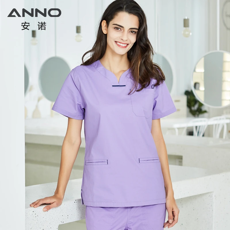 16SS035/16SS035-L手术服医护弹力制服牙科夏季手术室工作服薄款