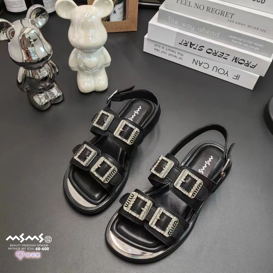 <玛莎玛索>夏季新款时尚皮带扣露趾凉鞋68-600韩版潮流舒适休闲cs