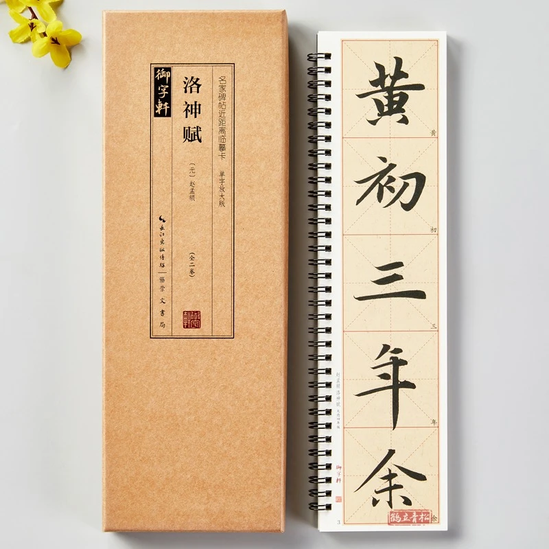 赵孟頫洛神赋行书毛笔书法字帖名家碑帖米字格放大版近距离临摹卡