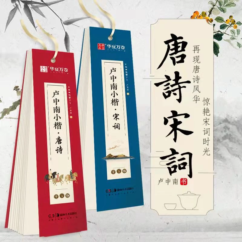 卢中南唐诗宋词小楷字帖毛笔硬笔字帖学生成人书法近距离临摹字卡
