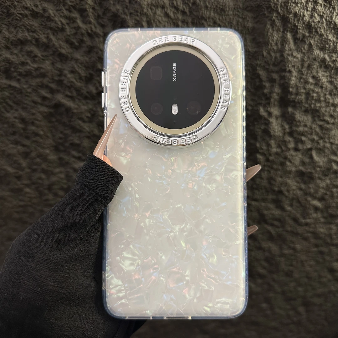 梦幻唯美贝壳纹适用华为mate70pro手机壳pura70女mate60/50/4新款