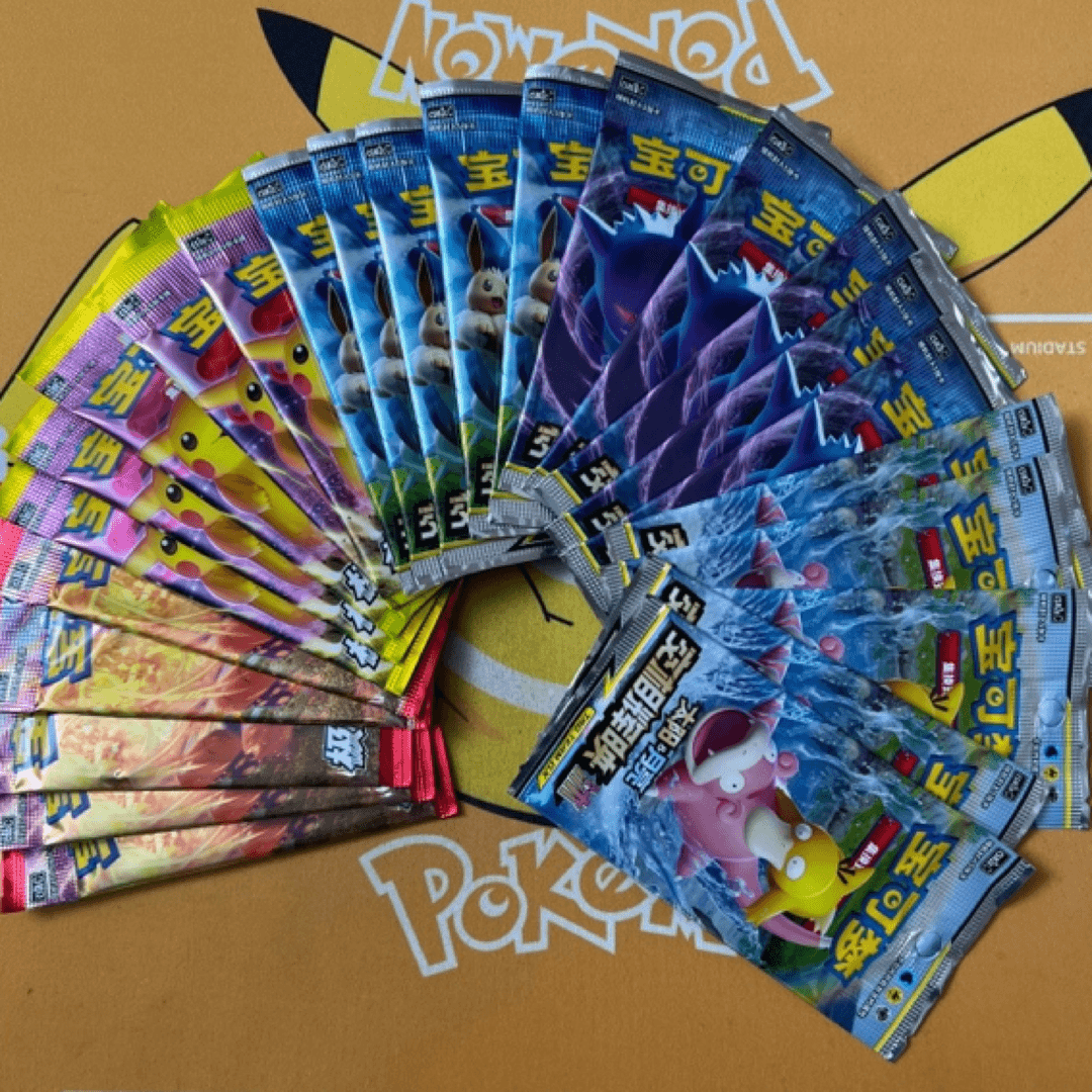 PTCG/宝可梦卡牌宝可梦唤 沐 魁 雷 焰 25包卡牌盲盒（直播代拆）