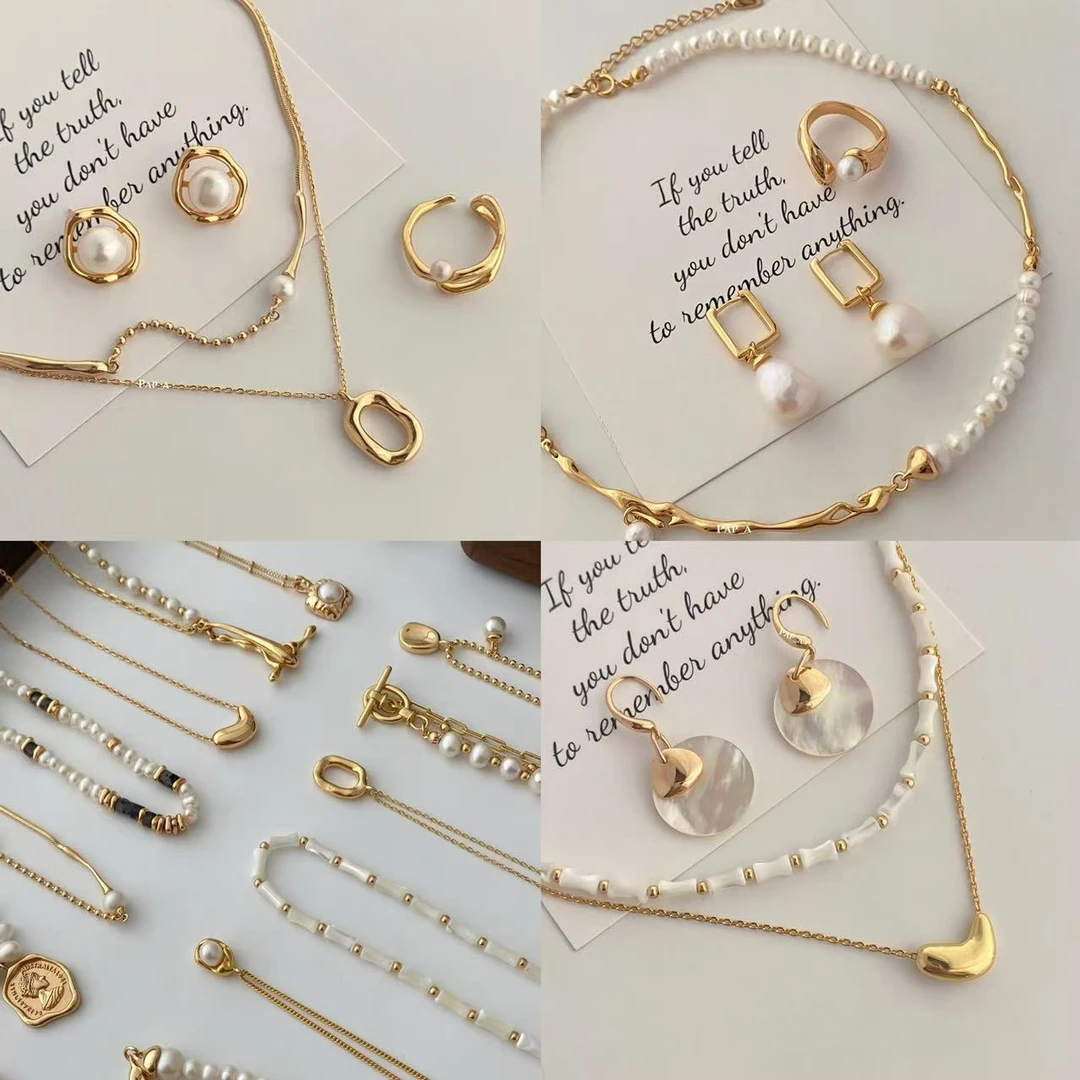 铜合金合成锆石耳饰  [A001-100]    铜合金耳钉时尚复古小众