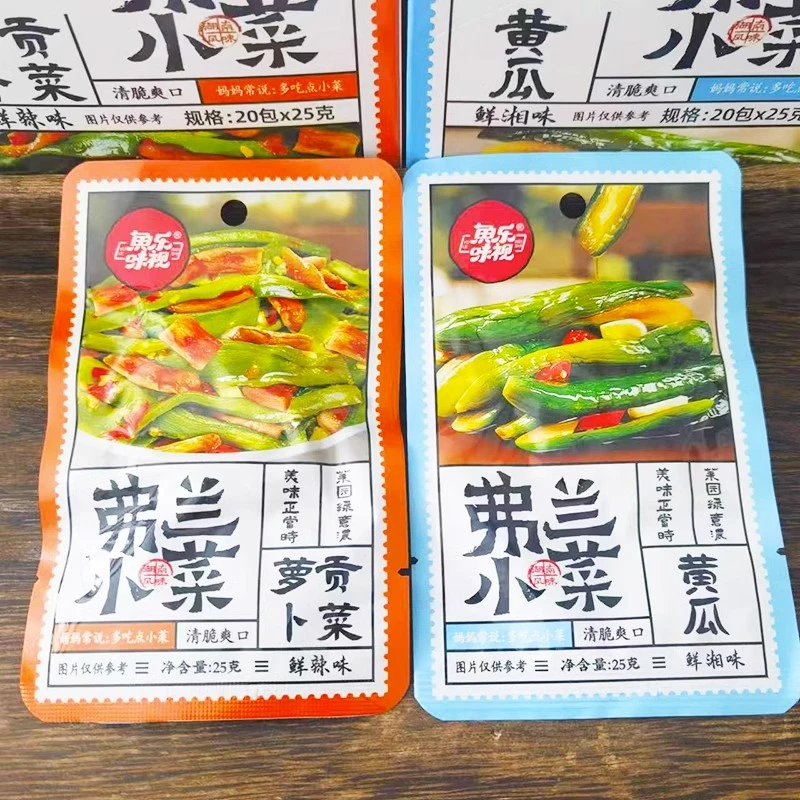 鱼乐味视弗兰小菜萝卜贡菜黄瓜25g酱腌菜零食开袋即食小吃下饭菜
