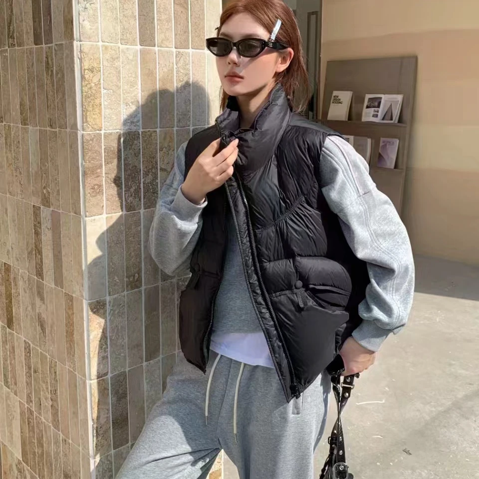 马甲 2024秋冬新款韩版时尚洋气欧货轻薄马甲背心