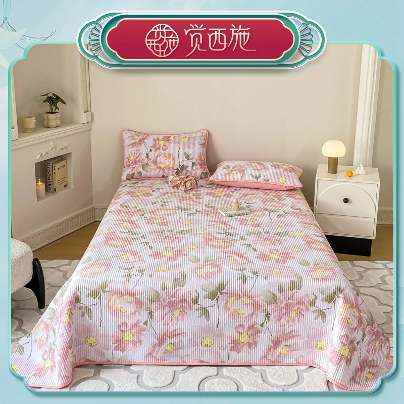 觉西施*水洗全棉床盖三件套暗香疏影系列