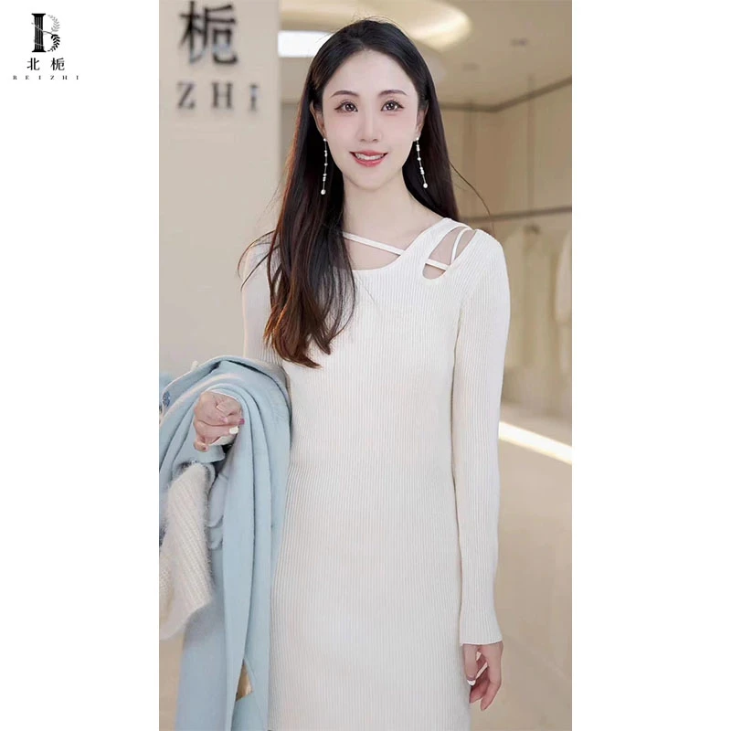 【北栀】加长设计款针织打底衫810775