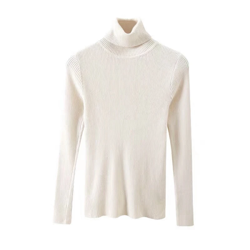 【北栀】纯色高领针织打底衫580102