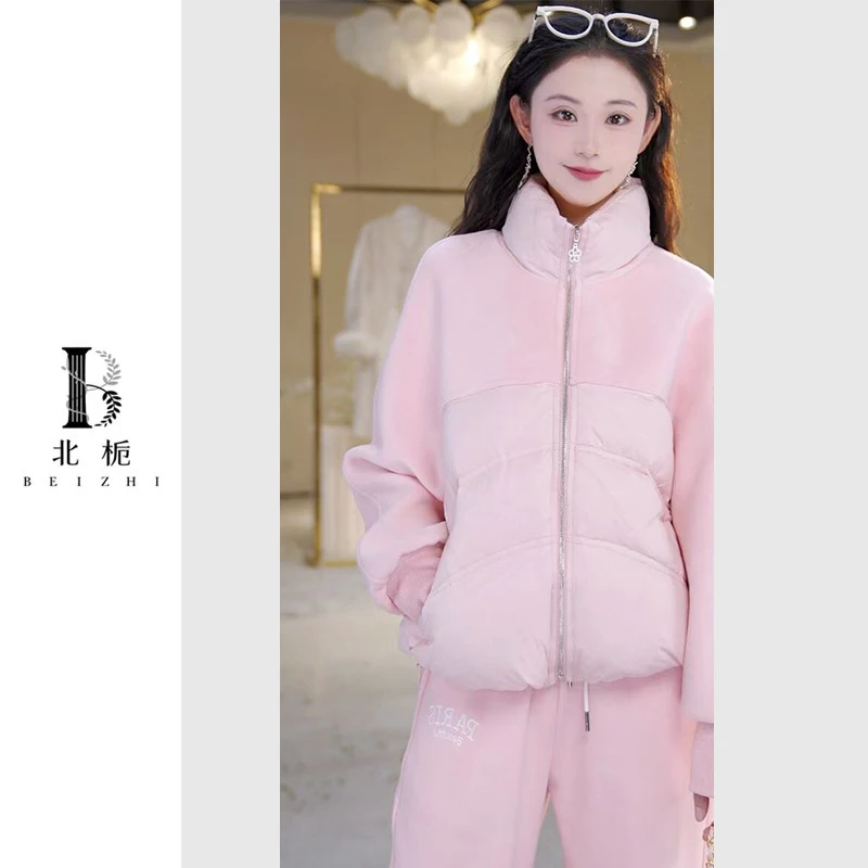 【北栀】立领休闲简约卫衣羽绒服813468