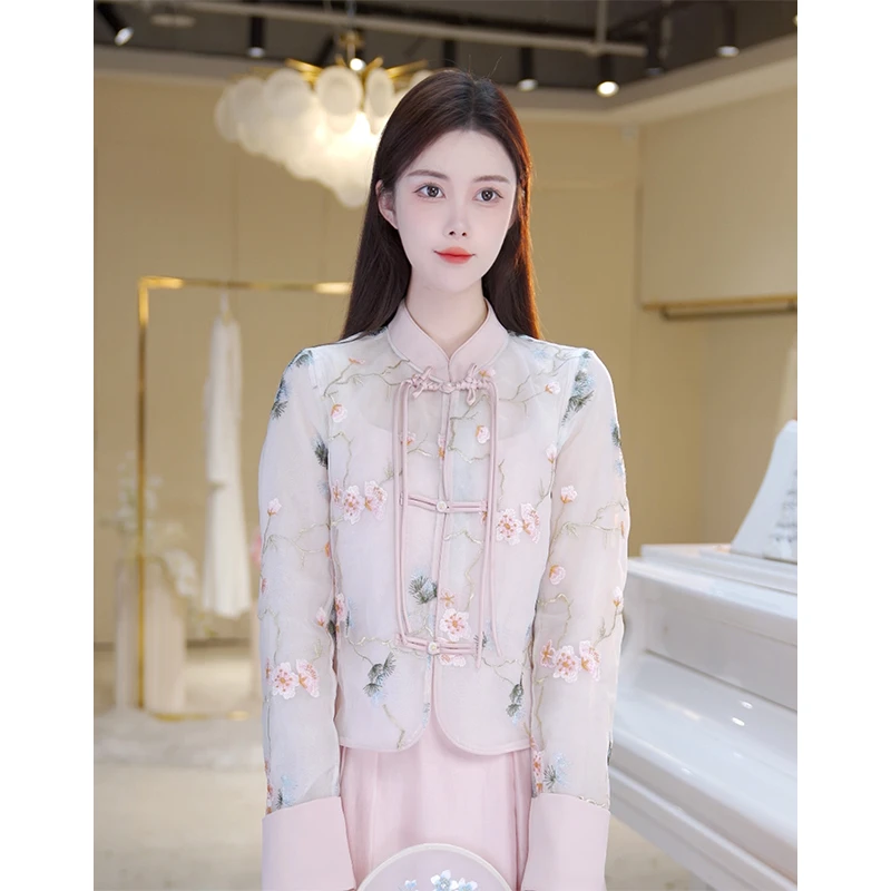 【北栀凡凡】彩色立体绣花国风外套812480