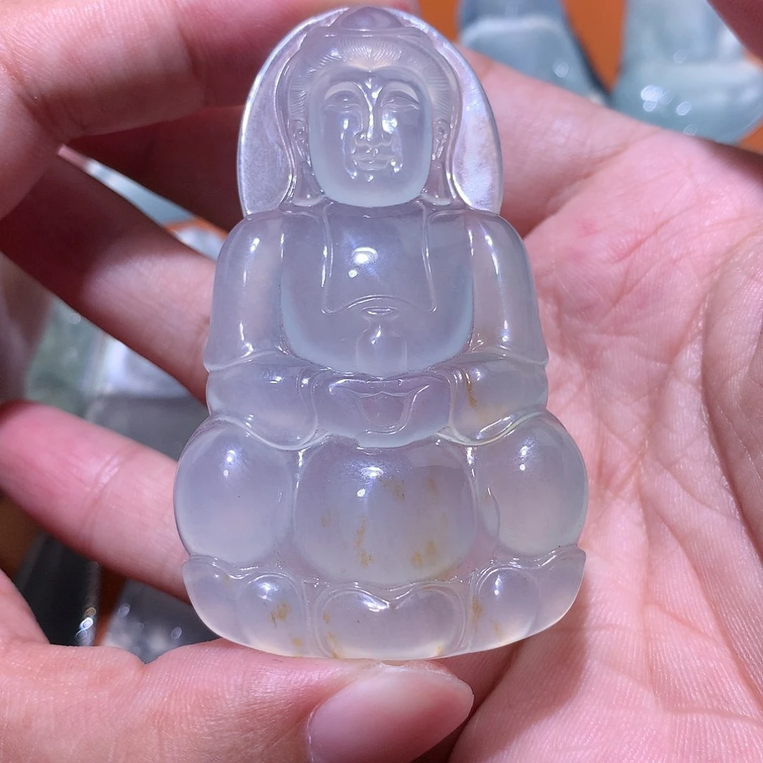 翡翠颈饰未镶嵌观音
