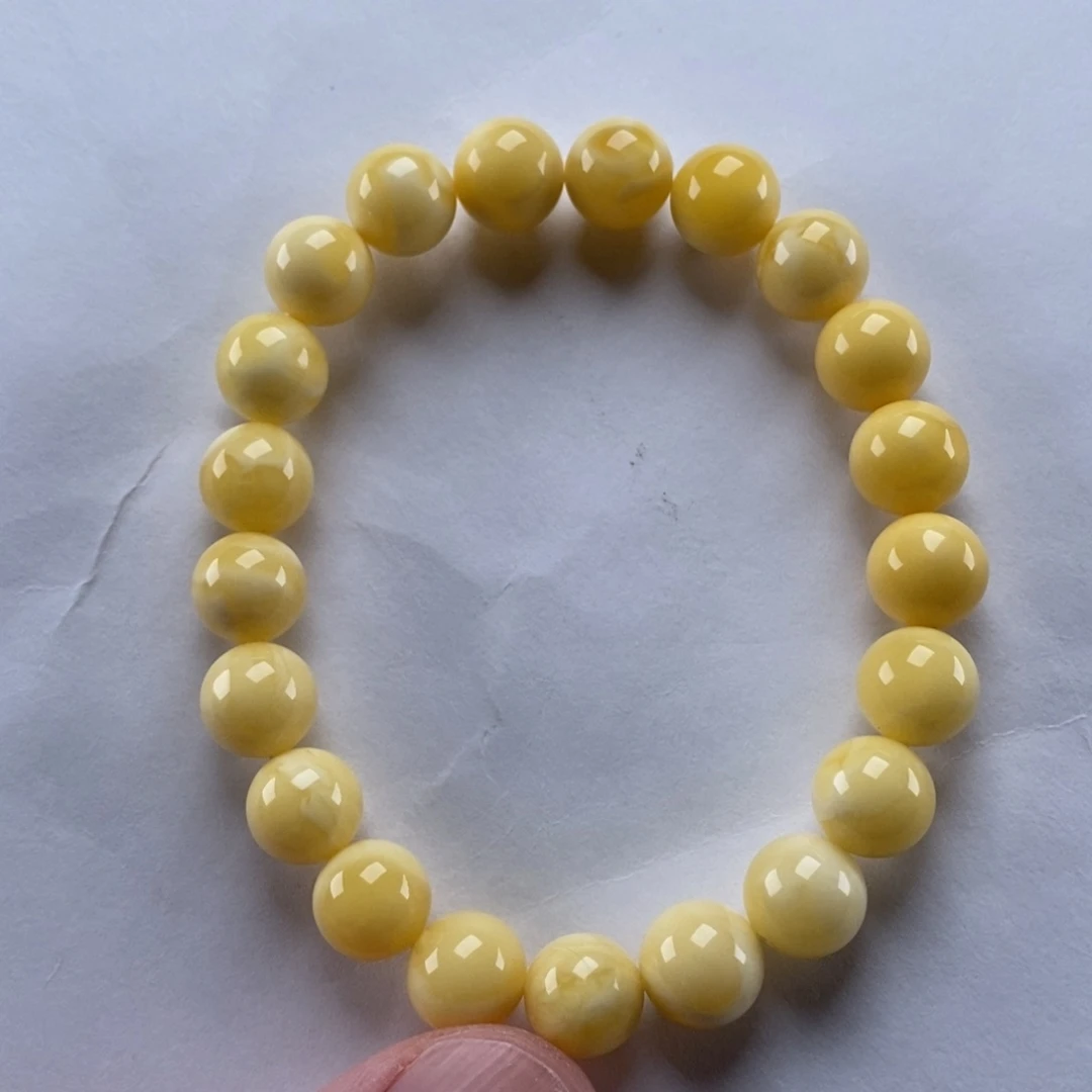 蜜蜡手串未镶嵌捌*壹手串10.42克