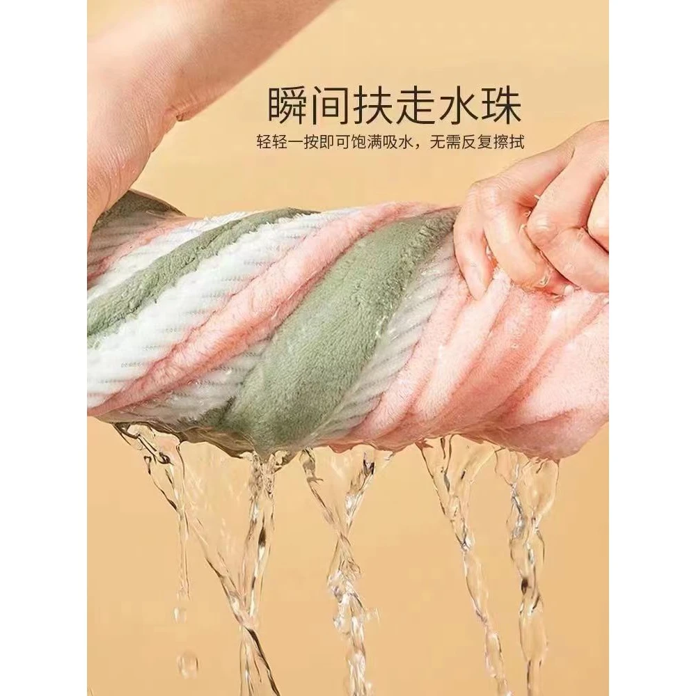 吸水头发头巾新款成人洗头毛巾浴柔软帽可爱家用速干加厚双层情侣